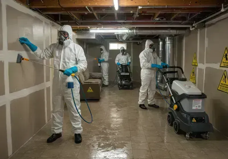 Basement Moisture Removal and Structural Drying process in Longmont, CO